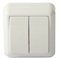 Выключатель бел о/у 2 кл 10А