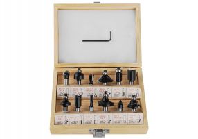 Набор фрез по дереву 12 штук  (S)