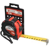 Рулетка   BARTEX  7.5м х 25мм, Обрезин корп, Магнит, Слайд фиксатор JB 87