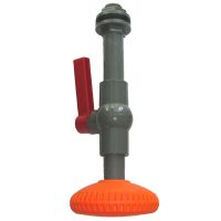 Полив Насадка длинная с краном 1/2 с большим душем с адаптером