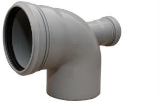 отвод PP с выходом прямой канализ.D 110х50(90)
