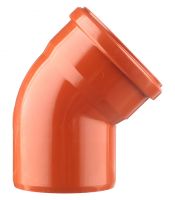 отвод канализ.D 110 (45) ПОЛИТРОН (КАН.НАРУЖ.)