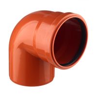 отвод канализ.D 110 (90) ПОЛИТРОН (КАН.НАРУЖ.)