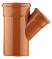 тройник канализ.D-110/110 (45) ПОЛИТРОН (КАН.НАРУЖ.)