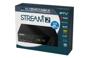 Цифровая приставка PERFEO PF-A4488 STREAM-2 DVB-T2/C