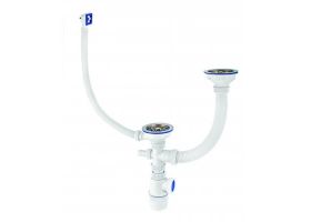 Сифон кухня 3 1/2 квадрат перелив, отвод с/м(1730)