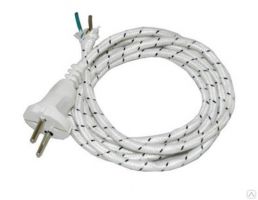 Шнур с вилкой ЕВРО (оплетка) №2