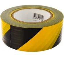 Лента для ограждений 50мм черно-желтая