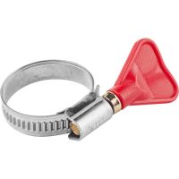 Хомут червячный с ключом 20-32  НЕРЖ