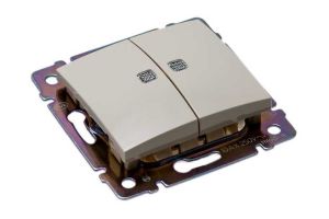 Legrand Valena, крем выкл. 2 кл. с инд.