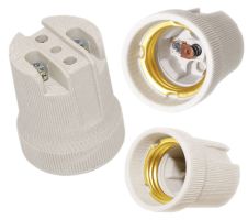 E27 патрон, керамика