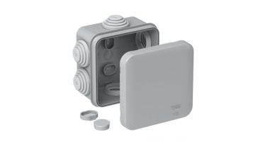 Коробка о/у квадр. IP55 79,6х79,6х44(70x70x40) сер.