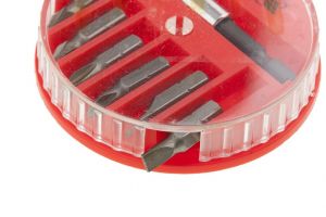 Набор бит HAISSER 7шт Магнит. Адап, Ph1/Ph2/Pz1/Pz2-25мм,шлиц5,0/7,0х0,25 HS104310