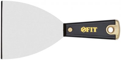 Шпатель для удаления ржавчины Профи, толщ. лезвия 1 мм, пластик.ручка с метал.бойком  4″ (100 мм)