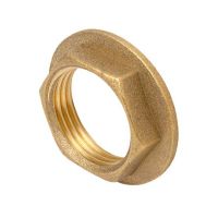 Гайка 1/2 (латунь)  с бортиком