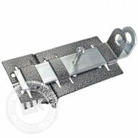 Задвижка дверная ЗД-04 серая проуш. секрет г.Киров