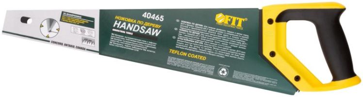 Ножовка по дереву, средн. кален. зуб 7 TPI, 3D заточка, пласт. прорезин. ручка. тефлон покрытие 450