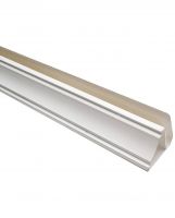 Плинтус потолочный для панелей 8мм 3,0м Белый глянцевый