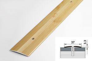 Профиль стыкоперекрывающий ПС 03.900.083н, бук натур