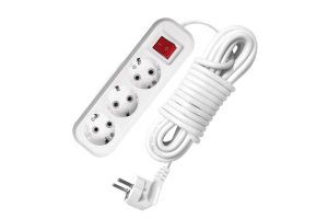 Удл 3р  3м с з/к ( провод ПВС 3х1мм)