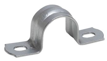 Скоба металлическая двухлапковая d=14-15 мм