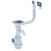 1048/GRAND  Сифон кухня » 3 1/2х40 с перелив. мойки круглый