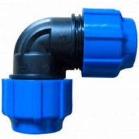 Угольник (отвод) 25мм, компрессионный, для ПЭ труб
