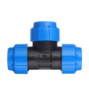 Тройник 25мм, компрессионный, для ПЭ труб