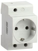 Розетка на DIN рейку с заземляющим контактом РАр 10-3-ОП