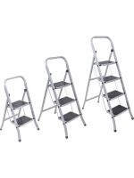 Стремянка стальная с широкими ступенями, 4 ступени