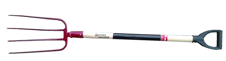 Вилы 4-х рогие навозные с черенком и ручкой