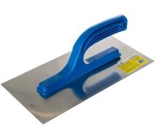 Гладилка прямая нержавеющая сталь, пластиковая рукоятка, 130х270мм