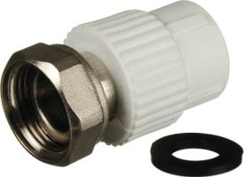 Муфта с мет.вставк.с нак.гайкой 20-1/2 (в.р.)