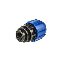 Муфта 25ммх3/4″ внутренняя резьба, компрессионная, для ПЭ труб