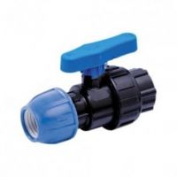 Кран 25ммх3/4″ внутренняя резьба, компрессионный, для ПЭ труб