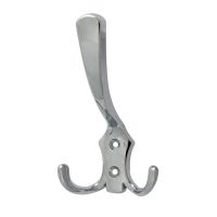 Крючок одеж. бол. 3-х рож. хром