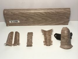 Угол для плинтуса К55 «Идеал Комфорт» Дуб мокко / 208 наружный