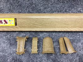 Угол для плинтуса К55 «Идеал Комфорт» Дуб рустик / 211 внутренний