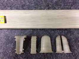 Угол для плинтуса К55 «Идеал Комфорт» Клен северный / 263 торцевой (пара)