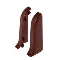 Угол для плинтуса К55 «Идеал Комфорт» Махагон / 346 торцевой (пара)