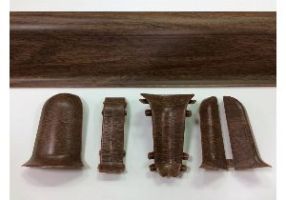 Угол для плинтуса К55 «Идеал Комфорт» Орех миланский / 292 соединительный