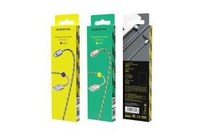 Кабель Borofone USB-microUSB ВХ21 (Nylon 2.4A) 1м