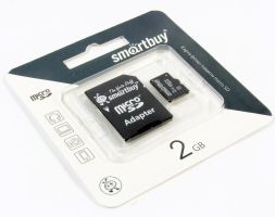 Карта памяти MicroSD 2 Gb Smart Buy