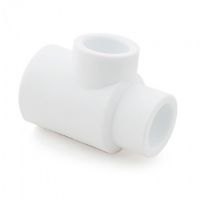 Тройник пер.32х25х25 белый