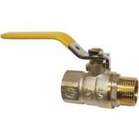 Кран шаровый газовый вн.-нар. DN-25 рыч