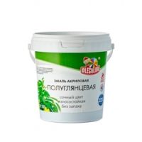 Эмаль акриловая полуглянцевая цвет серебро (0.8 кг) OLECOLOR