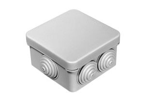Коробка о/у квадр. IP55 109,6х109,6х40(100х100х35) сер.