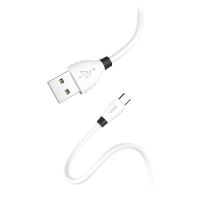 Кабель Hoco USB-microUSB X27 1.2м белый
