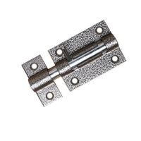 Засов накладной круглый серый (115мм) Делга