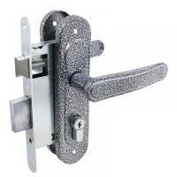 Замок врезной ГАРАНТ ЗВ9 с руч. на планке (серебро) ПТИМАШ